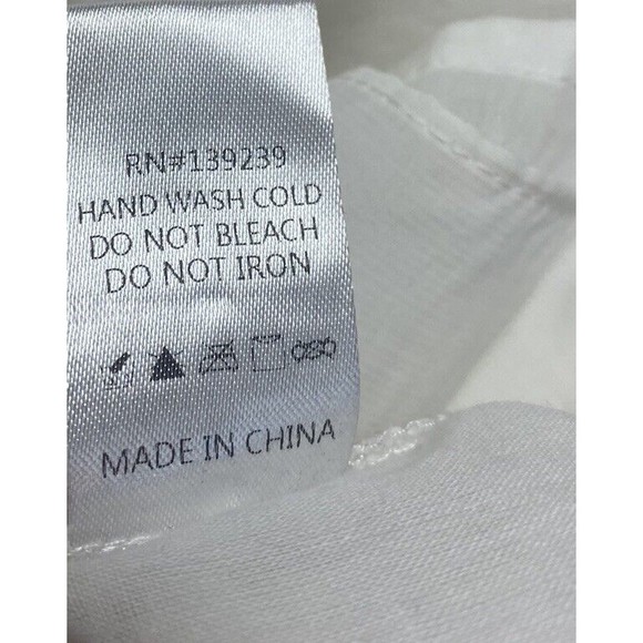 DO+BE Spaghetti Strap Layer White Dress Large Ruffles Lace Flowy Short Party New - Picture 15 of 15